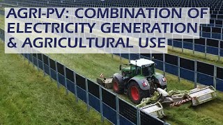 AgriPV Combination of Electricity Generation amp Agricultural Use [upl. by Albright467]