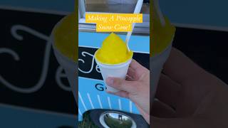 Making A Pineapple Snow Cone shavedice snowcone pineapple [upl. by Vola]