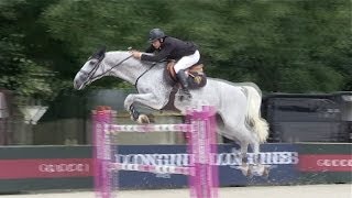 Guillaume Canet riding his horse at Paris Eiffel Jumping [upl. by Rabin663]