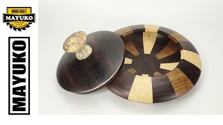 SEGMENTED BOWL WITH LID woodturning [upl. by Stempien]