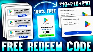 Real Free Redeem Code  Free Redeem Code App  Free Play Store Redeem Code App  Google Redeem Code [upl. by Consolata]