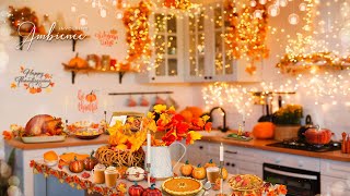 🍂🍲 Cozy Autumn Kitchen ASMR Ambience  Thanksgiving Cooking [upl. by Abbey780]