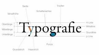 Typografie  Grundbegriffe [upl. by Htezzil]