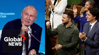 quotAn idiot or a bastardquot Putin rips Canada House speaker who invited Nazi veteran to Parliament [upl. by Wickner173]