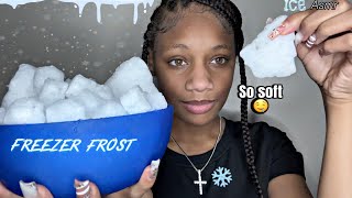 ICE ASMR  Powdery Ice Trees Snow cubes Freezer Scraping amp Eating asmr [upl. by Monarski750]