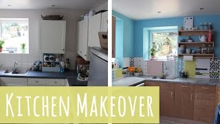 Plywood kitchen budget makeover with BampQ [upl. by Ahsem708]