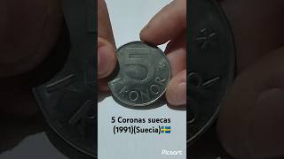 🇸🇪5 Coronas👑Suecas🇸🇪numismatica monedas suécia [upl. by Neiman]