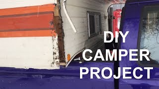 Replacing broken lift system and attaching the roof Pop Up Camper Mini Series EP 4 [upl. by Dewie634]