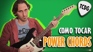 Como Tocar Acordes De Rock En Guitarra Eléctrica  How To Play Power Chords On Electric Guitar TCDG [upl. by Sirama]