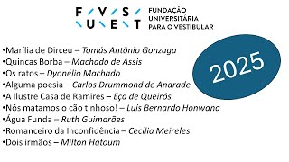 Lista de livros da Fuvest 2025 [upl. by Jennee431]