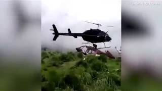 Russian MI8 Helicopter gets shot down by Ukrainian soldiers [upl. by Melli]