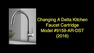 DIY Delta 9159ARDST Kitchen Tap Cartridge Replacement [upl. by Deroo975]