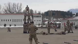 Kastamonu 5 Jandarma Eğitim Alay Komutanlığı Kışlasında kule gösterisi [upl. by Herwig]