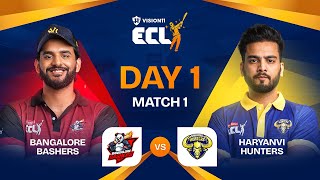 ECL  Match 1  Bangalore Bashers vs Haryanvi Hunters  Abhishek Malhan vs Elvish Yadav [upl. by Otaner]