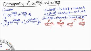 MH2801 Orthogonality Between Cosine and Sine [upl. by Jareen]