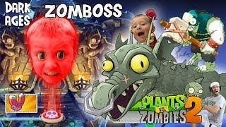 FGTEEV Chase vs PVZ 2 Zomboss DARK AGES FINAL BATTLE  Lets Play Pinata Party w Dad [upl. by Norac53]