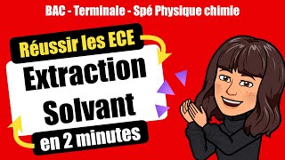 👩‍🔬Réussir lECE de Spécialité Physique Chimie  EXTRACTION  TERMINALE [upl. by Atrebor293]