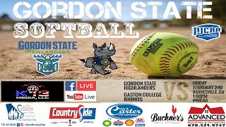 Gordon State College Softball vs Gaston College [upl. by Airyk]