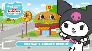 Kuromi’s Burger Rescue  Hello Kitty and Friends Supercute Adventures S9 EP13 [upl. by Nydnarb]