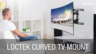 Installation Guide of Loctek Curved TV Mount R2 [upl. by Nnaarat]