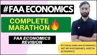 COMPLETE ECONOMICS MARATHON FAA ECONOMICS  FINANCE ACCOUNT ASSISTANT ECONOMICS JKSSB byProfVishalBabu [upl. by Zeiler]