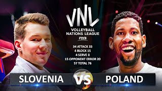 SLOVENIA VS POLAND  BRONZE MEDAL MATCH  MEN’S VNL 2024 [upl. by Jaala241]