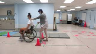 Manual Wheelchair Skills Test Version 52 full test  WST 52 [upl. by Sandie]