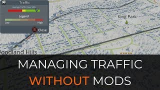 How To Manage Traffic WITHOUT Mods  Cities Skylines Unmodded  Vanilla Tutorial [upl. by Ojela45]