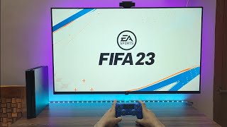 FIFA 23 Gameplay PS4 Slim 4K HDR TV [upl. by Nnaoj586]