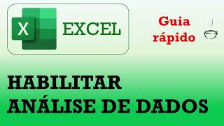 Como habilitar a ferramenta de Analise de dados no Excel guia rápido [upl. by Kanal]