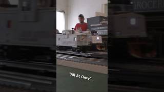 shorts railfanning Three Model Trains Passing In One Go  2019 [upl. by Abagael]