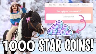 1000 STAR COIN CODE IN STAR STABLE LAST STAR STABLE GIVEAWAY OPEN [upl. by Sosanna441]