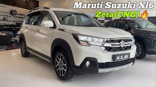 Maruti Suzuki XL6 Zeta CNG 2024 🔥 Walkaround 👌 सबसे ज्यादा value for money Six seater car😍 [upl. by Idnew]