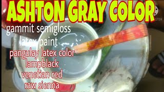 paano mag timpla ng Ashton gray color  how to mix Ashton gray color bossspeedthepainter [upl. by Aerdnak]