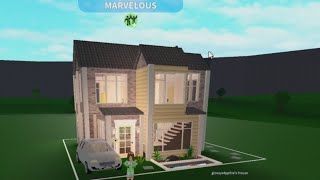 Playing bloxburg but we only have a 10x10 square to build in with glossysapphire [upl. by Marciano]