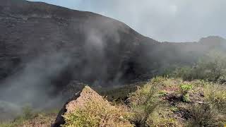 Fumaroles at Mt Vesuvius crater [upl. by Jarid]