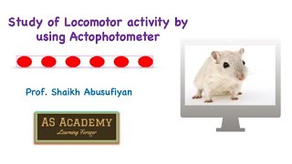 Study of locomotor activity of drugs by using actophotometer  Live demo amp Google Sheet Calculations [upl. by Onifled711]