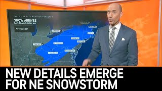 Northeast Snowstorm Update New Details Emerge  AccuWeather [upl. by Seravart]