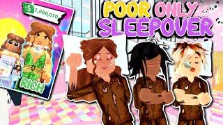 Poor To Rich Lottery Moms POOR GIRLS ONLY SLEEPOVER Ep4 [upl. by Chaffee758]