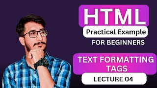 HTML Tutorial Text Formatting Tags HTML in Hindi  Urdu [upl. by Artenal292]