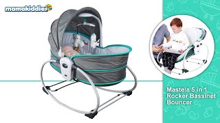 Mastela 5 in 1 Rocker Bassinet Bouncer [upl. by Cheng]