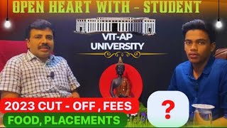 VIT  AP 2023 CUT OFF PLACEMENTS FEES FOOD  COMPLETE DETAILS 👍 [upl. by Zoara]