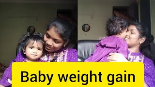 Baby weight gain  Required weight for baby How to identify baby is in correct weight [upl. by Anaizit]