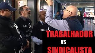 Trabalhador vs Sindicalista  Aeroporto Porto Alegre RS  ASSISTA ATE O FIM [upl. by Assirt]