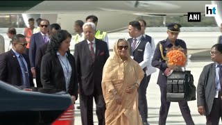 Bangladesh PM Sheikh Hasina arrives in India on a 4day visit [upl. by Buzzell523]