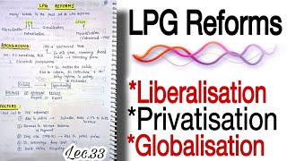 LPG Reforms 1991 Reforms  Liberalisation Privatisation Globalisation  Lec33 An Aspirant [upl. by Boony]