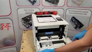 Installing The Transfer Belt In The HP M452 M377 M477 M454 M479 Laser Printer RM26454 [upl. by Otanutrof]