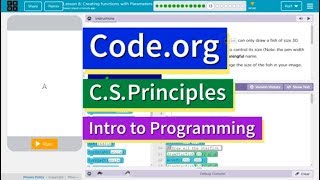 Creating Functions with Parameters Lesson 813 Tutorial with Answers Codeorg CS Principles [upl. by Yrmac]