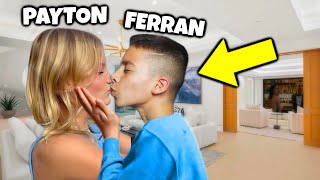 Payton amp Ferran KISS ON CAMERA Ninja Kidz TV [upl. by Abehs]