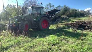 Fendt 516 aratura Trivomere trv14 [upl. by Yecart]